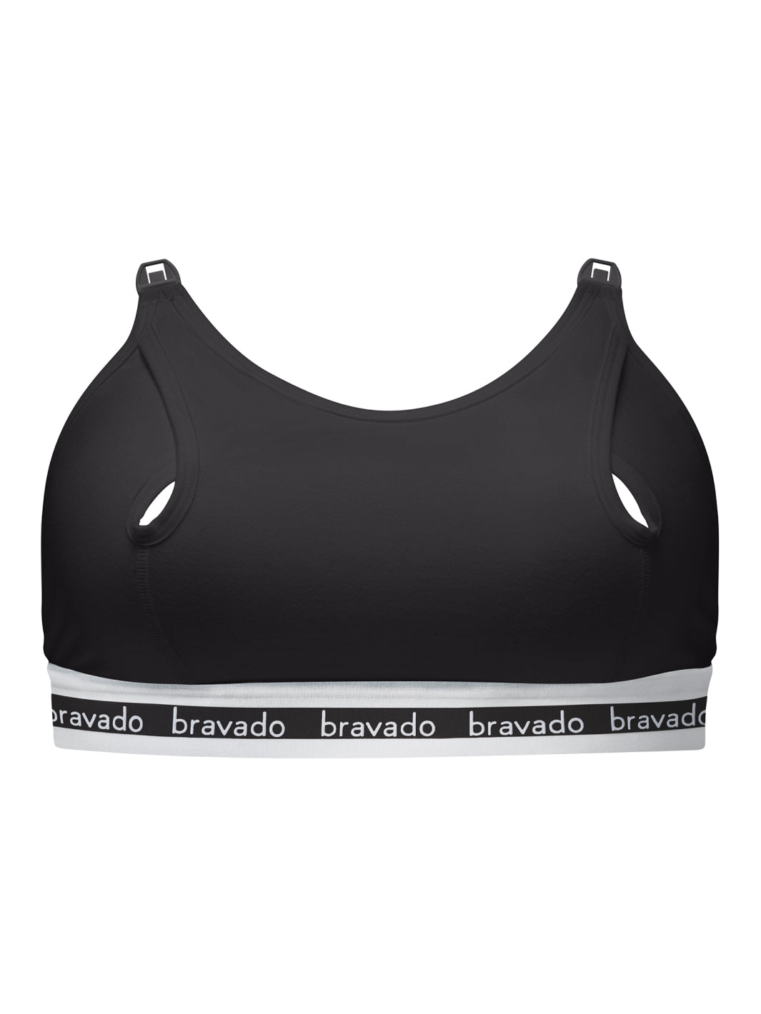 BRAVADO! DESIGNS Sustainable Clip and Pump Hands-Free Pumping Accessory, Black